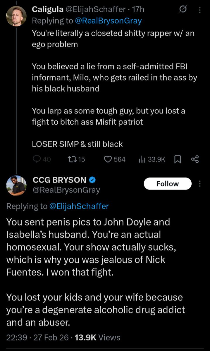 Tree_of_Logic's tweet photo. Two closeted males calling each other homosexual. 😆

HAPPY SATURDAY! https://t.co/aS82UURVuZ