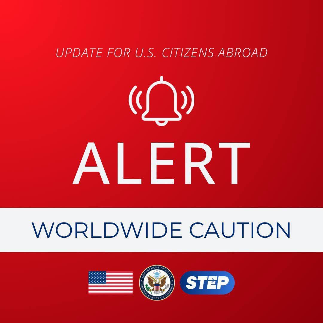 CryptoNewsHntrs's tweet photo. 🇺🇸🇮🇷 US ISSUES A WORLDWIDE CAUTION TO ITS CITIZENS, FOR FEAR OF POSSIBLE IRANIAN RETALIATIONS.
#US #Iran #WorldwideCaution #TravelAlert #Retaliation #Security https://t.co/PcWplsIjLs