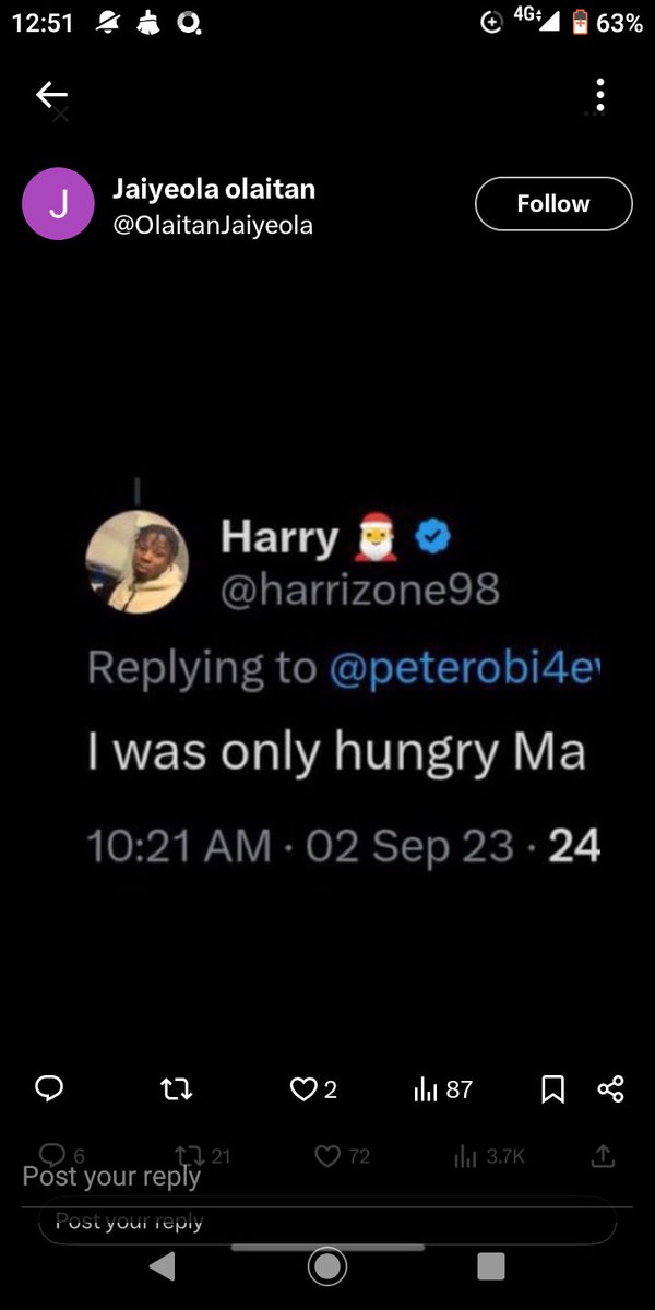 Lanr07's tweet photo. @trigottista Na hunger pursue you go apc....lol. https://t.co/vahLDxyRSD