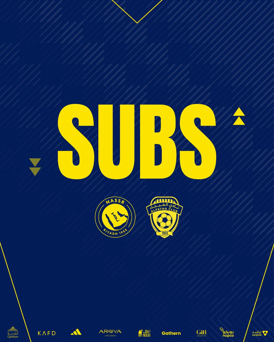 AlNassrFC's tweet photo. 🔁 | تبديل ثالث!
➡️ عبدالله الحمدان
⬅️ كريستيانو رونالدو
#النصر_الفيحاء https://t.co/Cp9l0tcaRQ