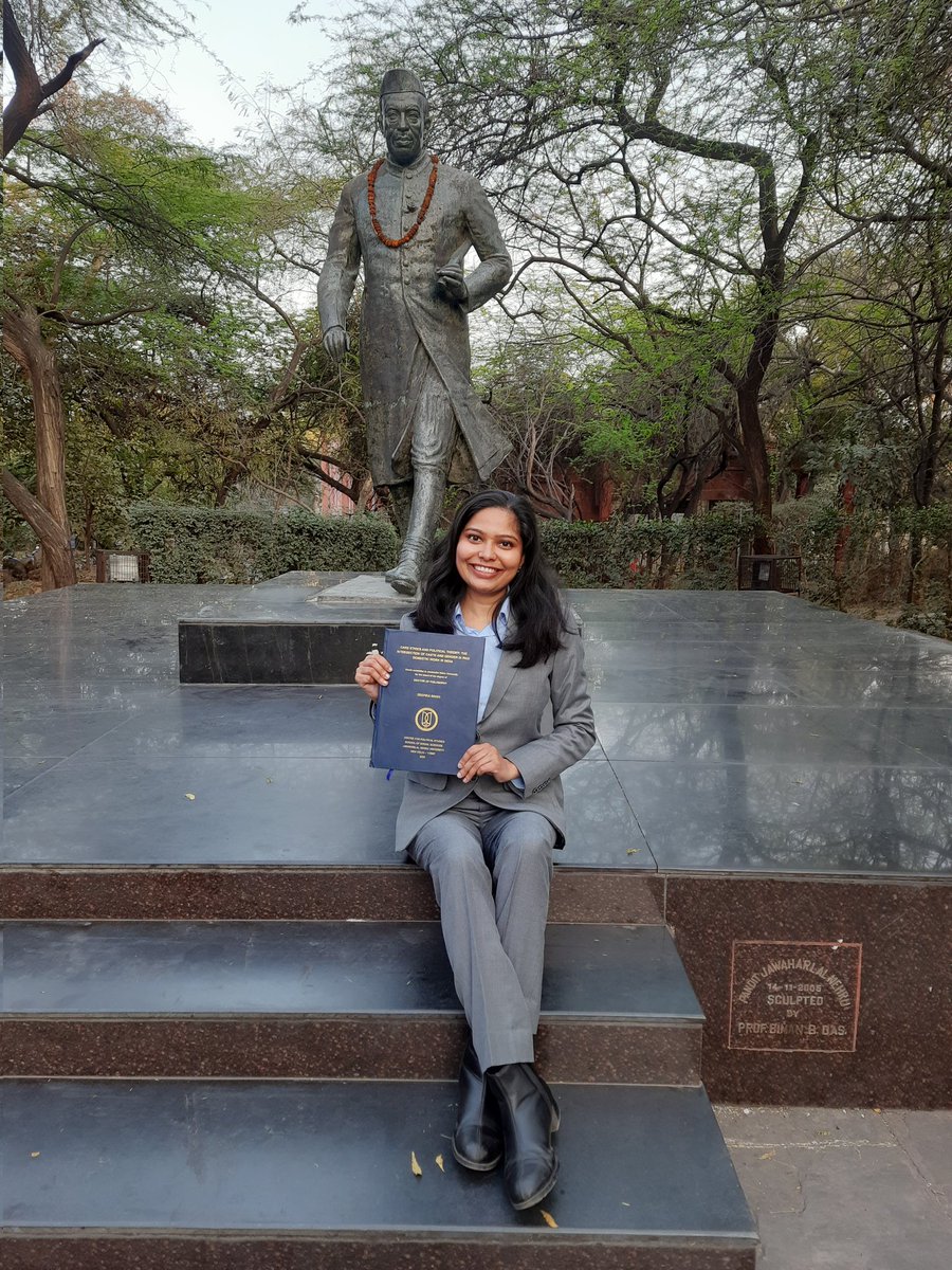 Deepika_opines's tweet photo. I'm thrilled to share that I've successfully defended my PhD. My deepest gratitude to my supervisor, Prof. Shefali Jha, for her constant support and guidance. My PhD journey has finally come to an end and I'm ready to enter a new phase of my life.
#PhDdefence #PhDthesis #Academia https://t.co/bNzSMQCKgC
