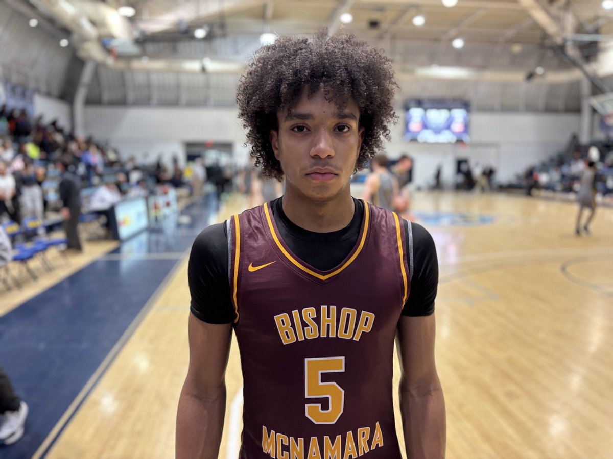 ColbyGHoops's tweet photo. No. 9 @McNamaraHoops upsets No. 1 Georgetown Prep 58-51 and moves onto the semis as 2027 Kirby Duran led the way with an efficient 16PTS (6/9 FG, 4/5 3P). https://t.co/9i74jXQ0yh