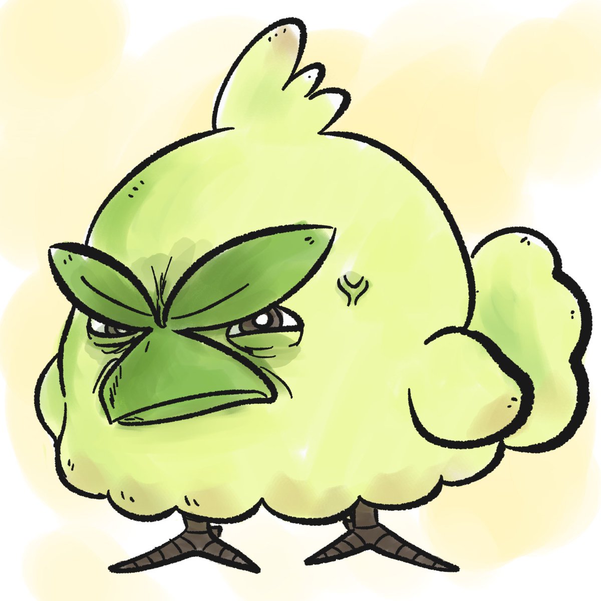 Enft t'es là tu vois un oiseau aigri à ton premier visionnage de la 10G de Pokemon tu te dis "azy lui il est tt moche" puis après sur Twitter tu vois ce genre de fanarts t'es obligé de le kiffer enft jsldfksld