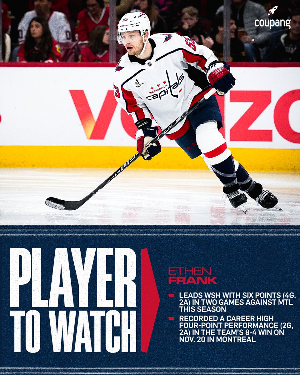 Capitals's tweet photo. Eyes on Ethen

#CapsHabs | @CoupangInc https://t.co/QjLMgY5YKE