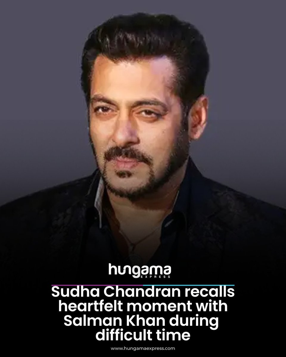 HungamaExpress's tweet image. Speaking in an interview with Siddharth Kannan, sudha chandran opened up about a deeply personal memory involving salman khan, describing him as “incredible.” 

#EntertainmentUpdate #MusicNews #PopCulture #TrendingNow #hungamaexpress