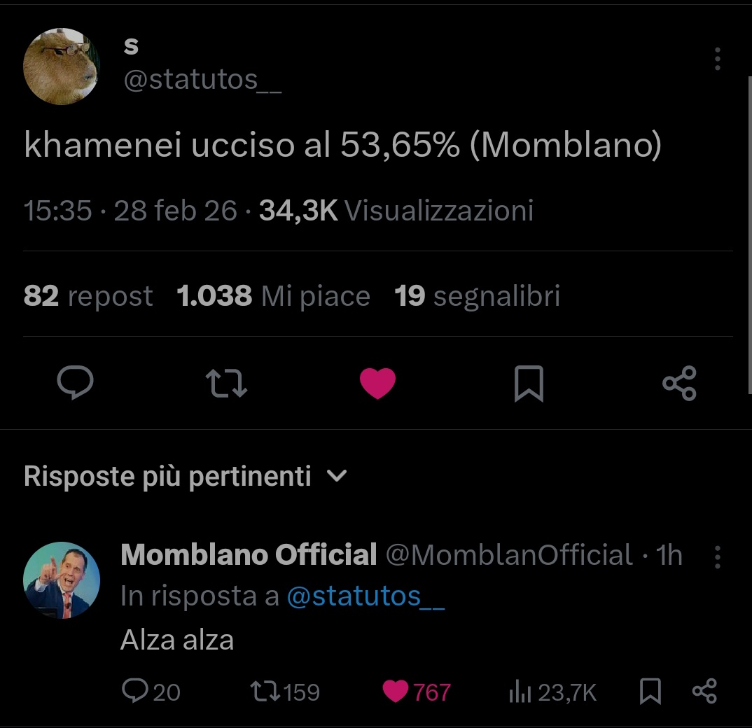 Come lo spiego fuori Twitter?