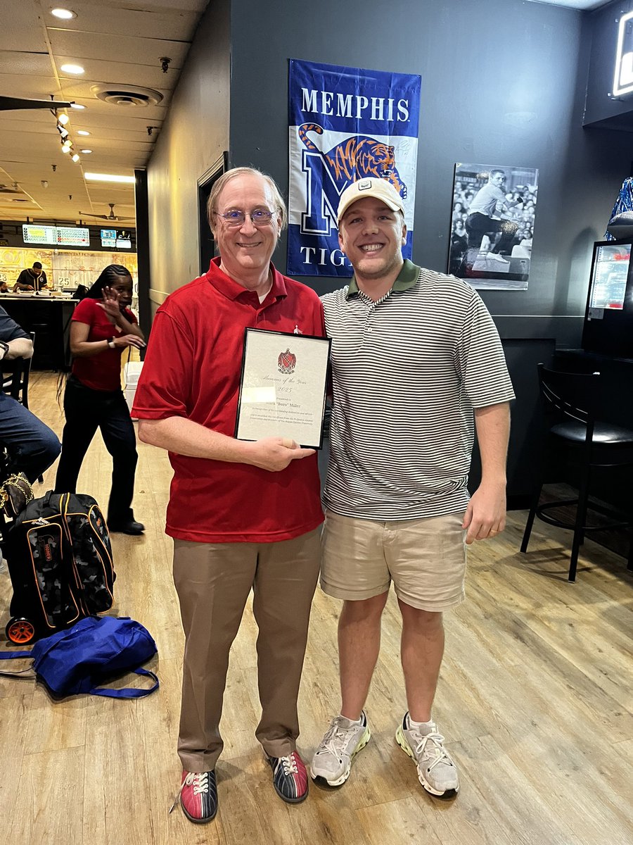 TKE Pi-Epsilon 2025 Alumnus of the Year Award was presented to Mark Miller today