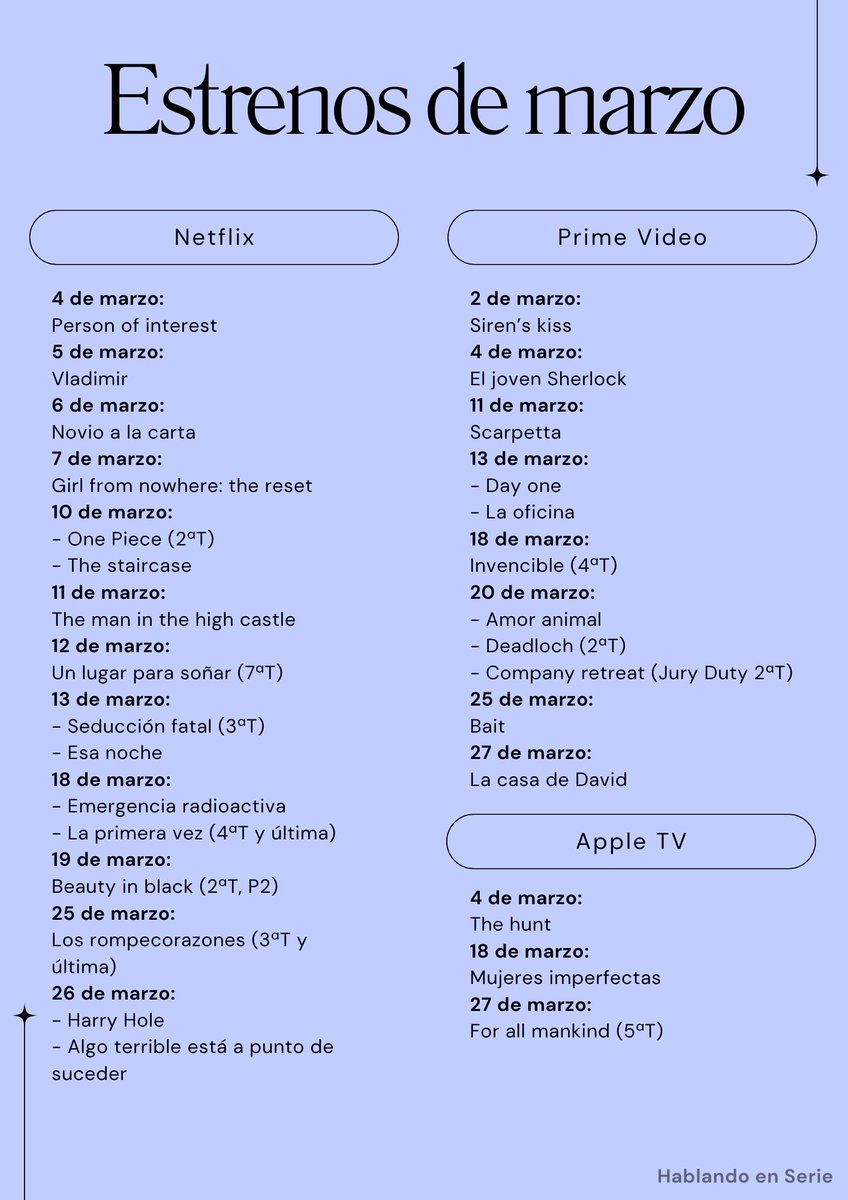 Hablando en Serie tweet media