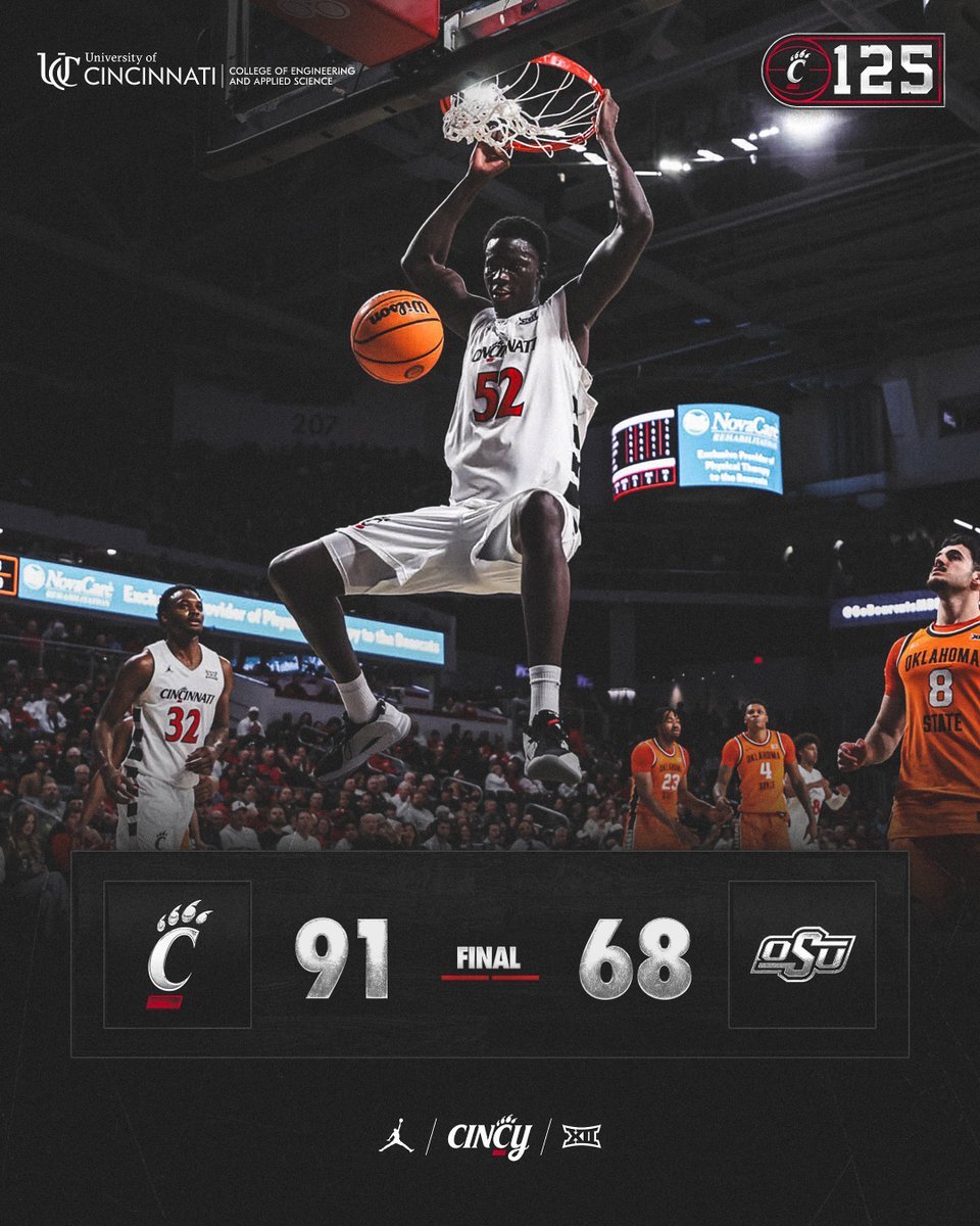 GoBearcatsMBB's tweet photo. Saturday smoke. 🏃‍♂️💨

@UC_CEAS https://t.co/54LmicV4CK