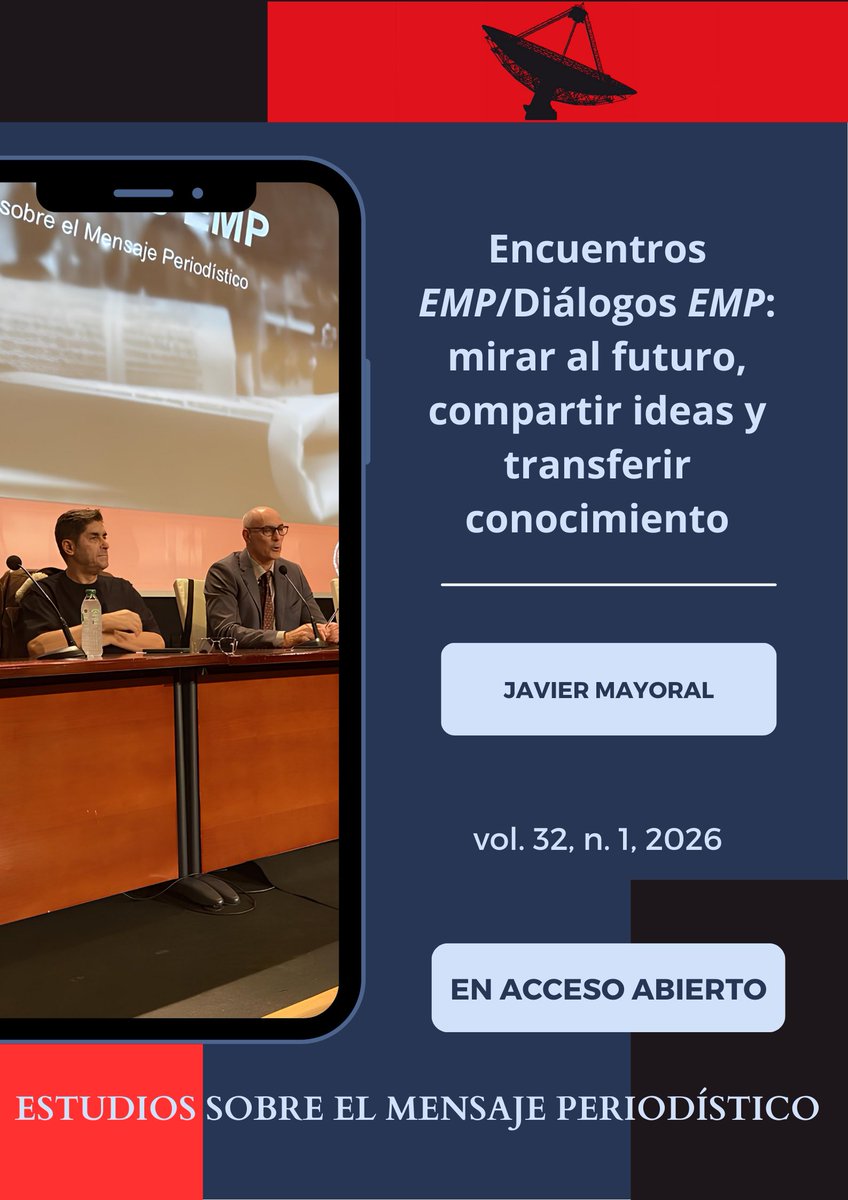 EMPeriodistico's tweet photo. 💡Encuentros EMP/Diálogos EMP: mirar al futuro, compartir ideas y transferir conocimiento
✏️Crónica de los #EncuentrosEMP, celebrados el pasado noviembre en @UCMccinf, escrita por el director de la revista, @mayoral_javier 
https://t.co/zBvIbPNG0i https://t.co/oJOXICe0G0