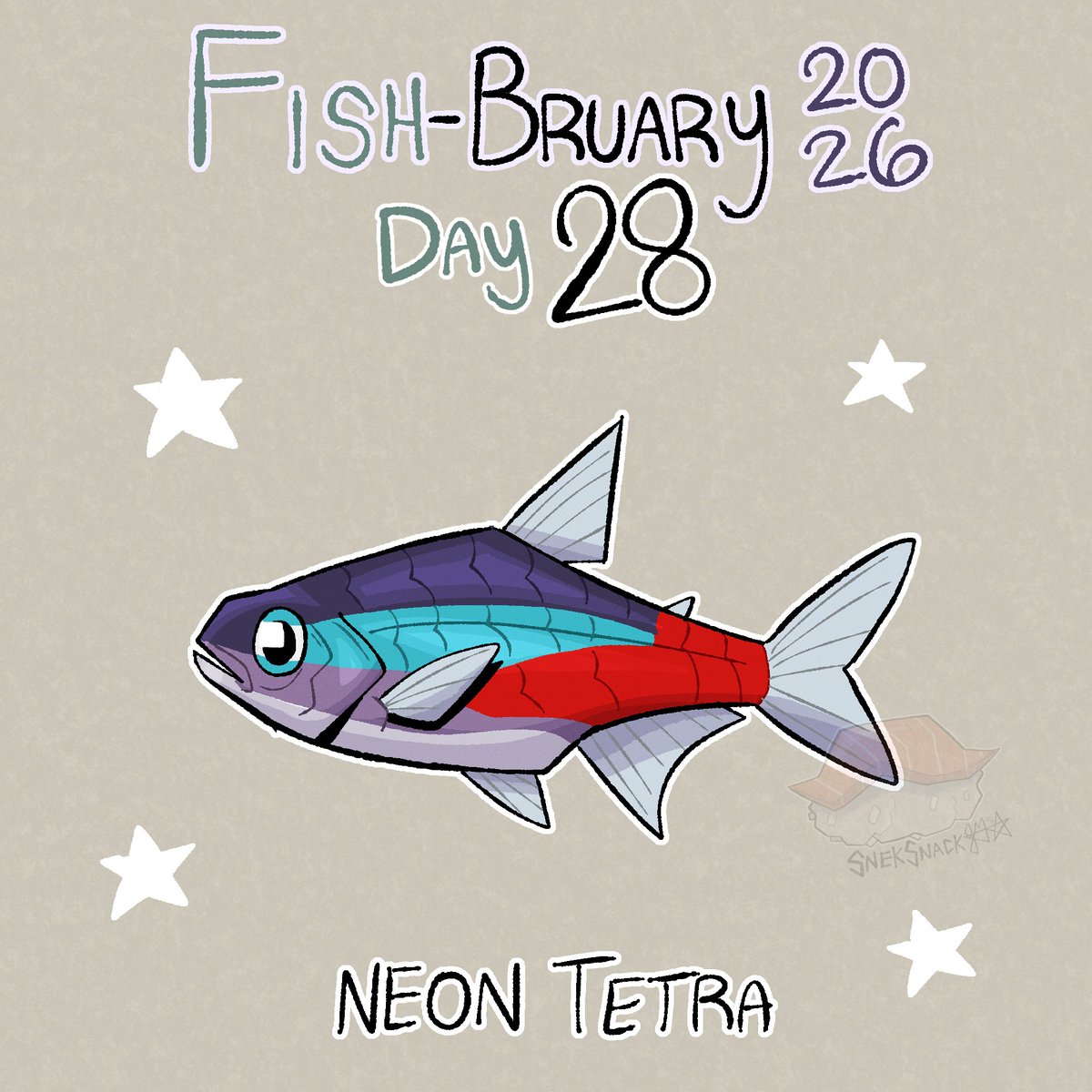 Snek_Snack's tweet photo. #Fishbruary26!
Day 28: Neon Tetra!
Far out, man! 💫 https://t.co/AiKowOLW62