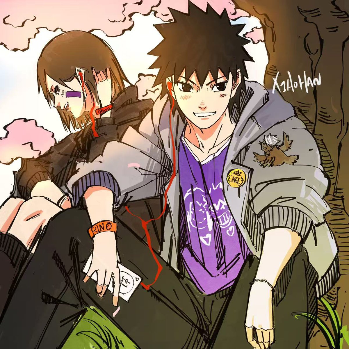 UncleXiaohan's tweet photo. Thought we should have something more wholesome for the weekends ❤️

#Naruto #NARUTO疾風伝 #Obito #Rin https://t.co/JSuTE1xHJj