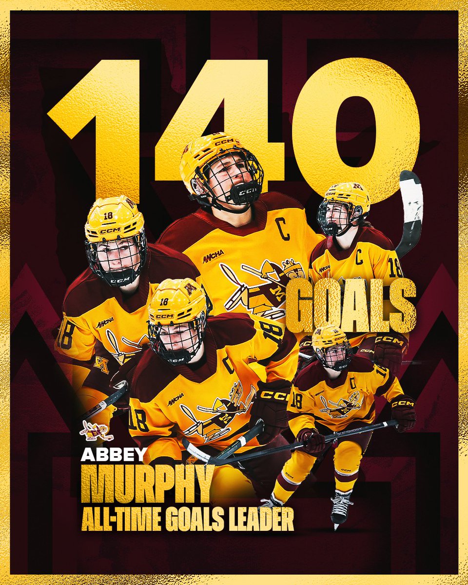 GopherWHockey's tweet photo. 𝐻𝐸𝑅. 〽️

Abbey Murphy is your #GWH all-time leading goal scorer. https://t.co/8L73xbjjaK
