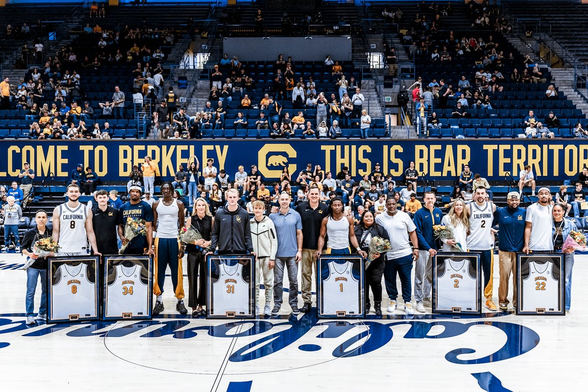 CalMBBall's tweet photo. Happy Senior Day! 💙💛

#GoBears | #ThroughAndThrough https://t.co/HGh4CTE4UX