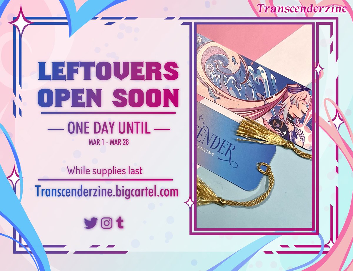 Transcender Zine 🏳️⚧️ || LEFTOVER CLOSE SOON tweet media