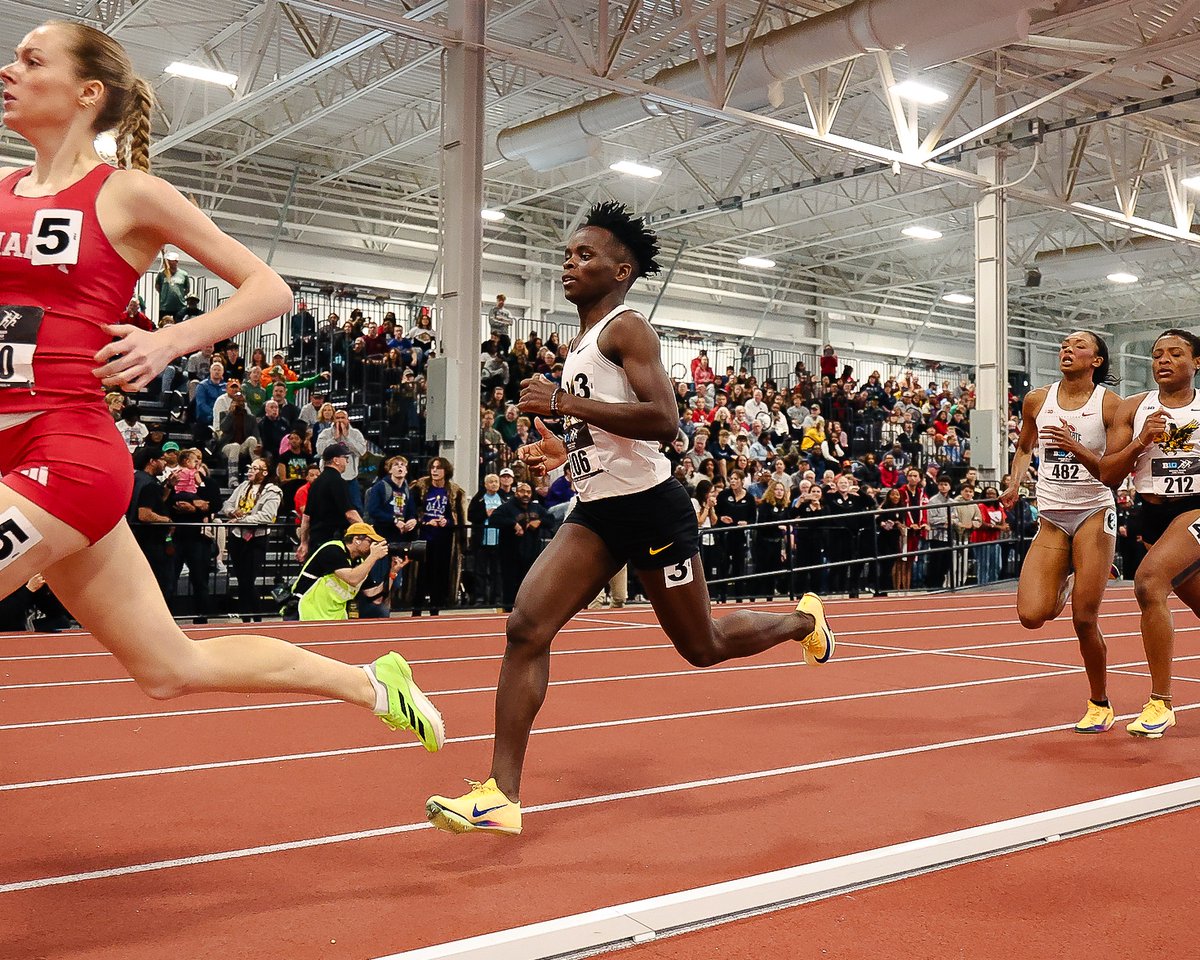IowaXC_TF's tweet photo. Hawks leave their mark 🔥
 
Women’s 600 Meters Finals: 
3. Gabby Cortez - 1:27.16, PR + 2nd at Iowa
4. Princess Uche - 1:27.83, PR + 4th at Iowa 
5. Damaris Mutunga - 1:28.20 
8. Caila Lyons - 1:31.87 https://t.co/aJ0yvuQP5G
