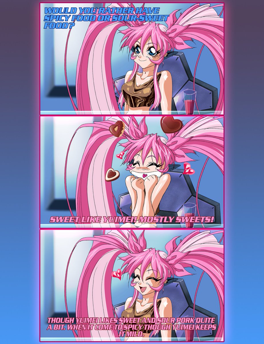 Yuimei answers your questions part 2 "Would you rather have spicy food or sour-sweet food?"  #comics #cuteart