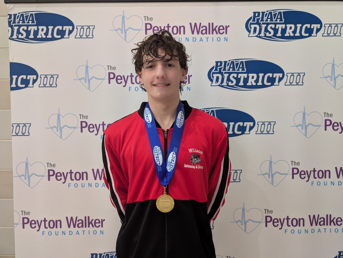piaadistrict3's tweet photo. PIAA District III WellSpan Class 3A boys 500 freestyle champ Greyson DiMariano of Wilson https://t.co/dbuluB5ijb