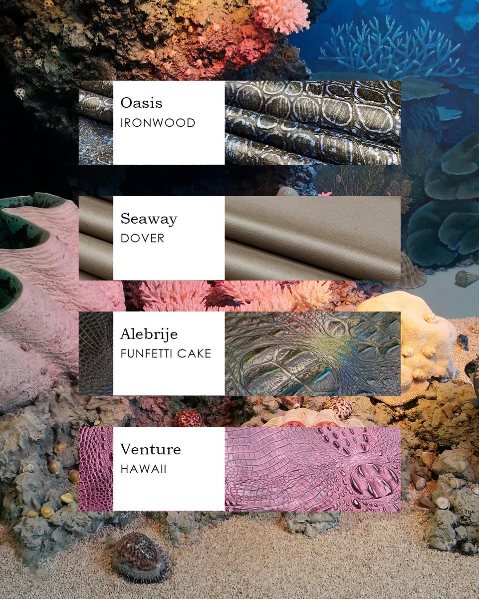 Leathers inspired by nature.