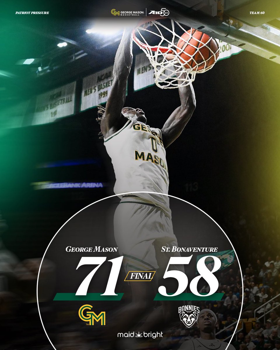George Mason Men's Basketball tweet media