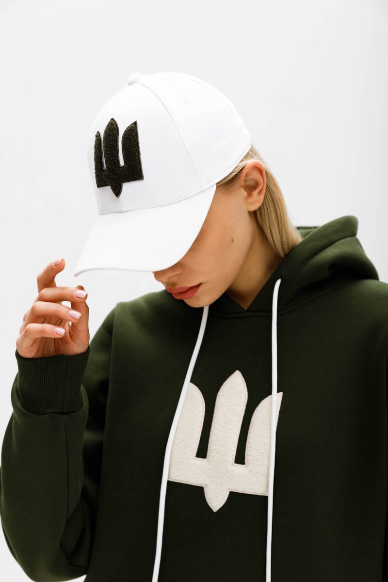 ua_shirt's tweet photo. 🇺🇦 Green White Tryzub cap 

Green White Tryzub cap
Wearing it means more than style — it means standing with Ukraine

100% Made in Ukraine 
Part of the profit goes to support Ukrainian military hospitals