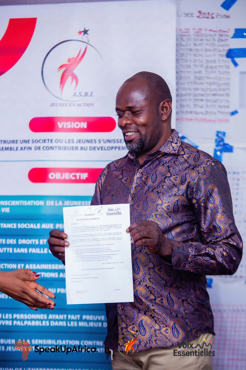 BofolaJr's tweet photo. Dans le cadre de la mise en oeuvre du projet VE-Palu RDC, appuyé par @SpeakUpAfrica1 , @JeunesEnAction2 a organisé, le 27 février 2026, une session de plaidoyer à l’intention de l’ECZS de la Zone de santé de la N’Sele.
La rencontre s’est clôturée par un acte d’engagement https://t.co/KEMo8y3YmQ