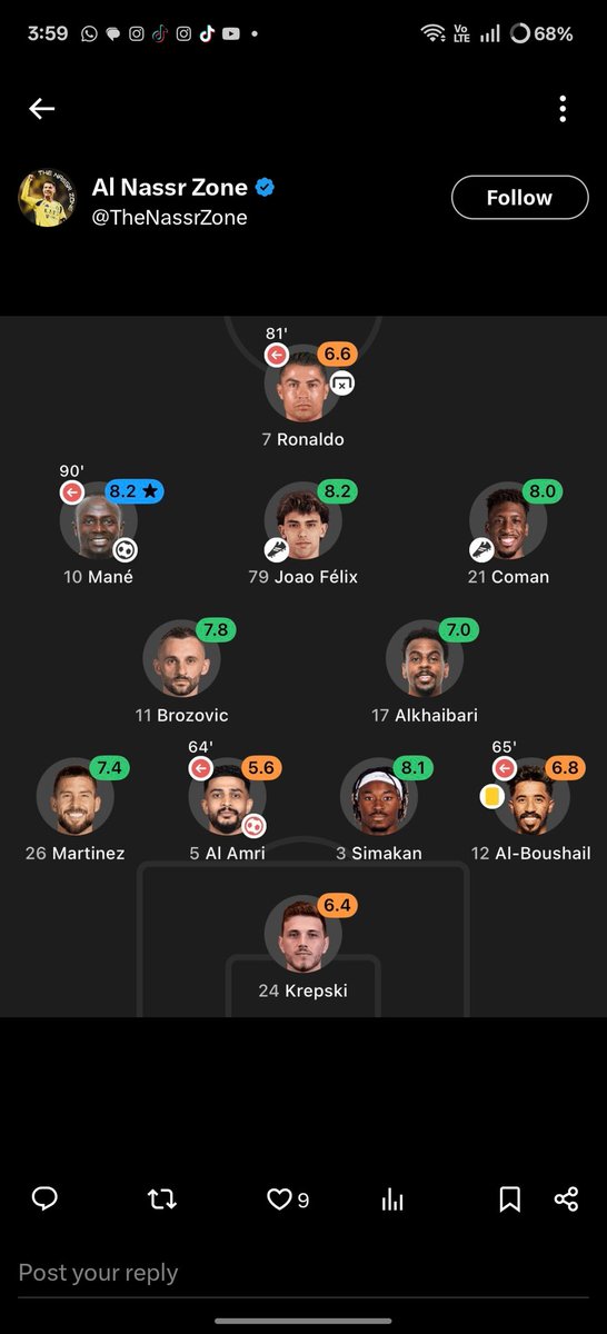 IkhlasHasib's tweet photo. @Resurrect__him @TheNassrZone Im not a coman fan you idiot, take your L tho 😭😭😭😭 https://t.co/gW6EdstfGy