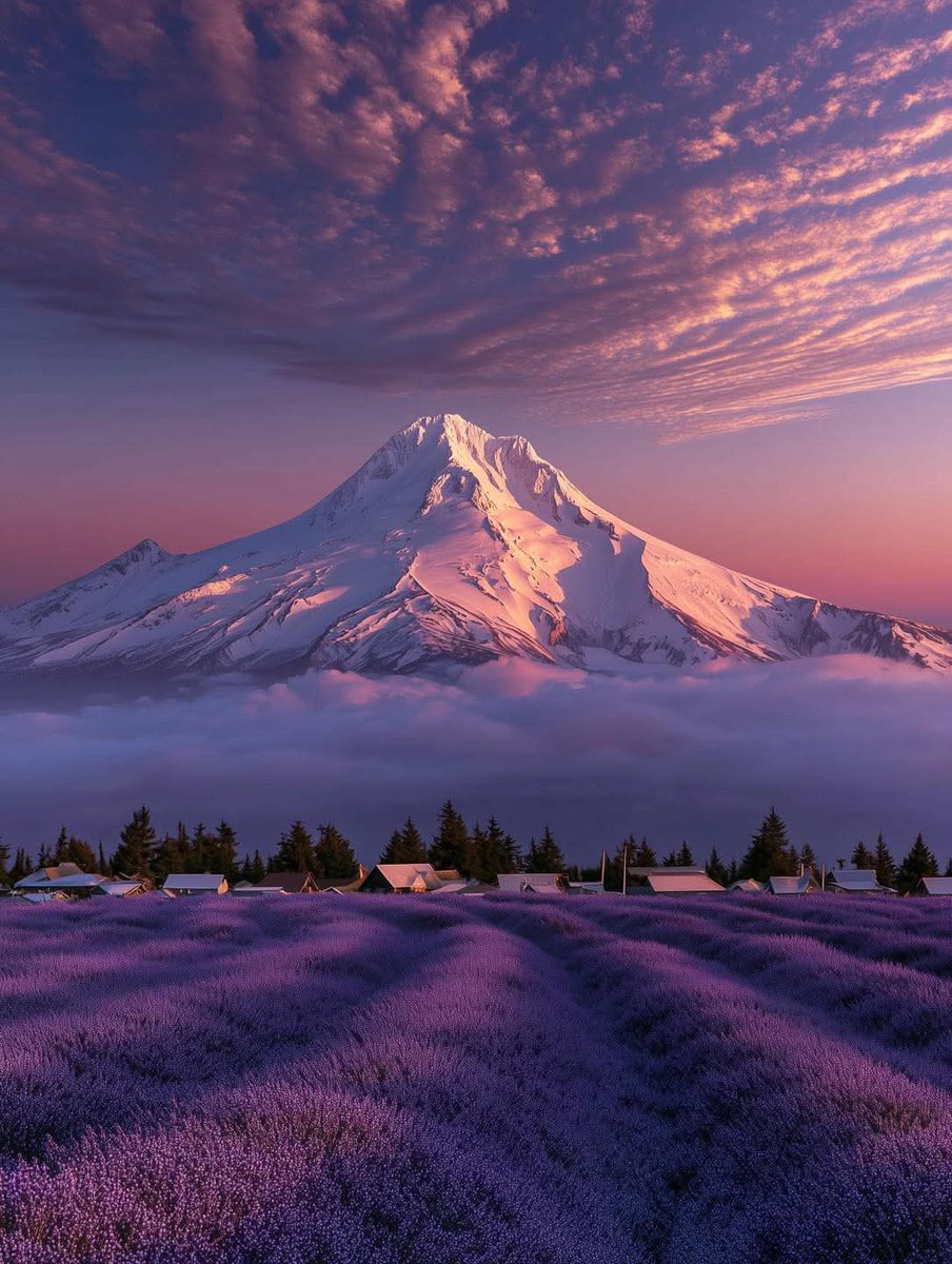 Hana_b30's tweet photo. Mount Hood in Oregon https://t.co/HFRTqJr7pB