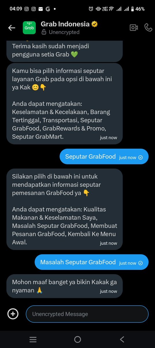 dimasuco's tweet photo. Gimanaa ini mas Bambaaang tolong akuuu, dua kali mandek chatnyaaaa @GrabID 

Masalahnya samaaaa, driver ga nyaut, ga ujan, ga tsunami, ga tornado, ditelp ga baless toloong

Inbox chatnyaaa muter2 baeee

GF-246 https://t.co/ALLwwgYXUq
