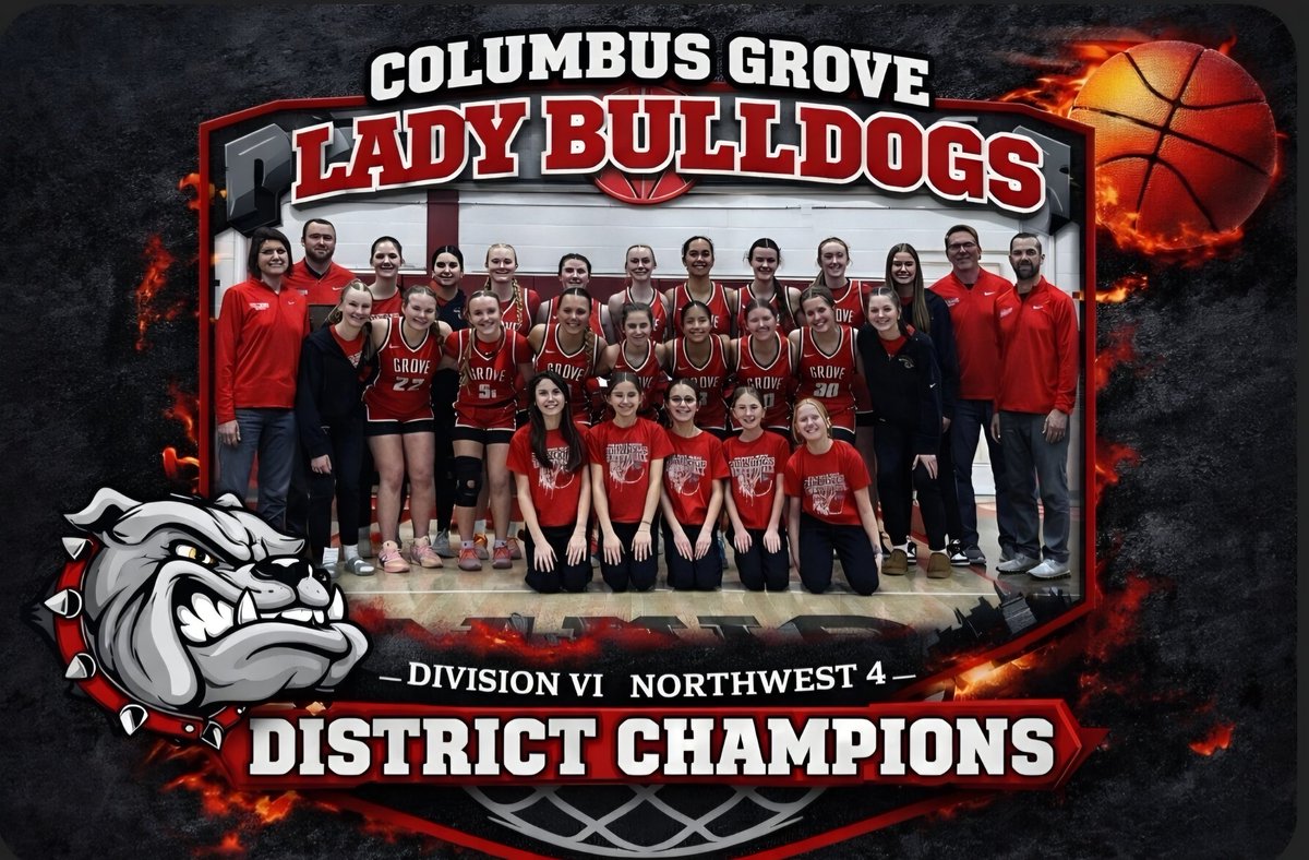 And this one belongggggggssssssssssssss to the <a href="/GroveBasketball/">GroveBasketball</a> Lady Bulldogs 💪🏽 Lady Dogs handle business in Shelby defeating Colonel Crawford Lady Eagles 49-34 Lady Dogs move on: Regional Semi Finals 3/5/26 - 6 PM Location: Bluffton University - Sommer Center #GoDogs #LFG