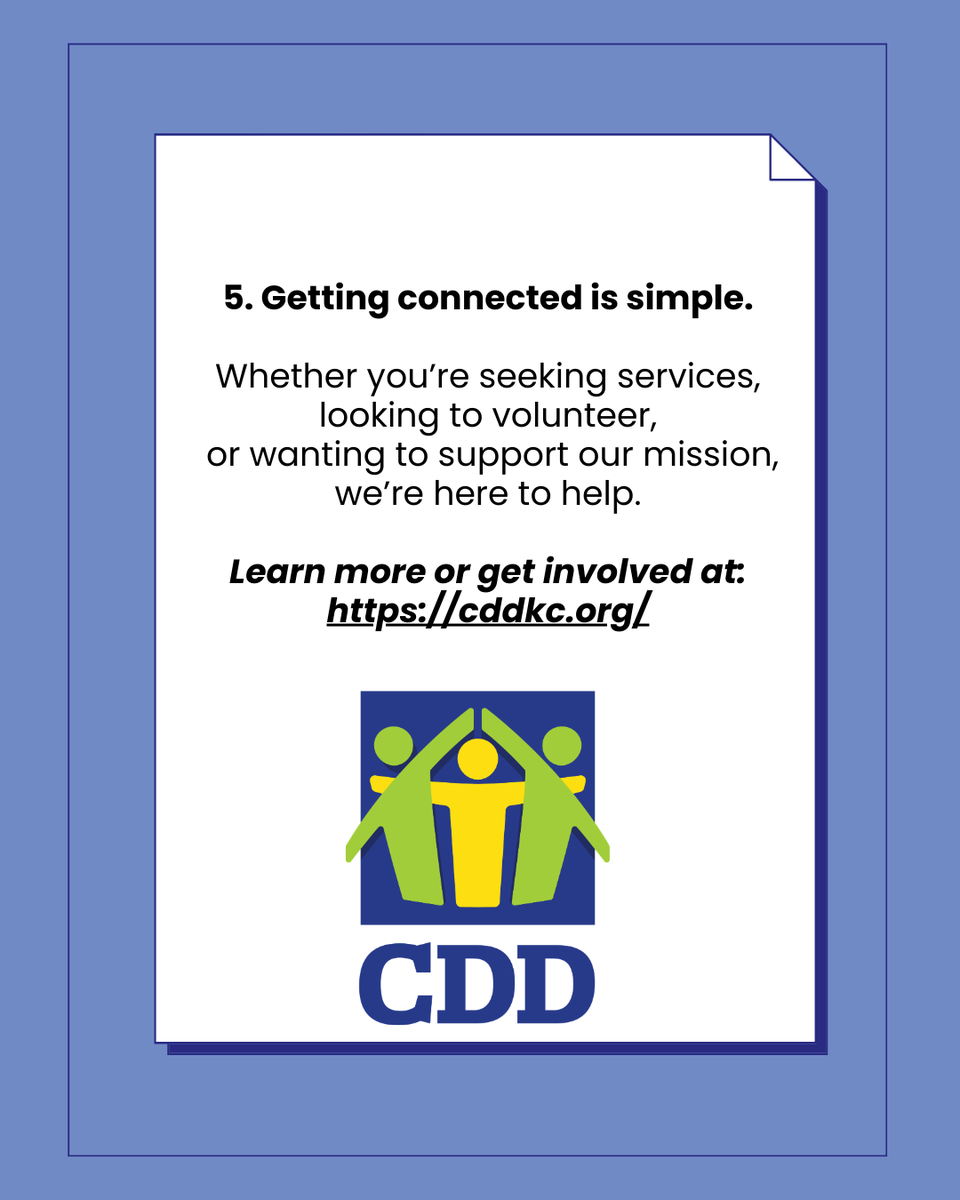 (6/6)
GET INVOLVED WITH <a href="/CDD_KC/">CDD</a>!
cddkc.org
