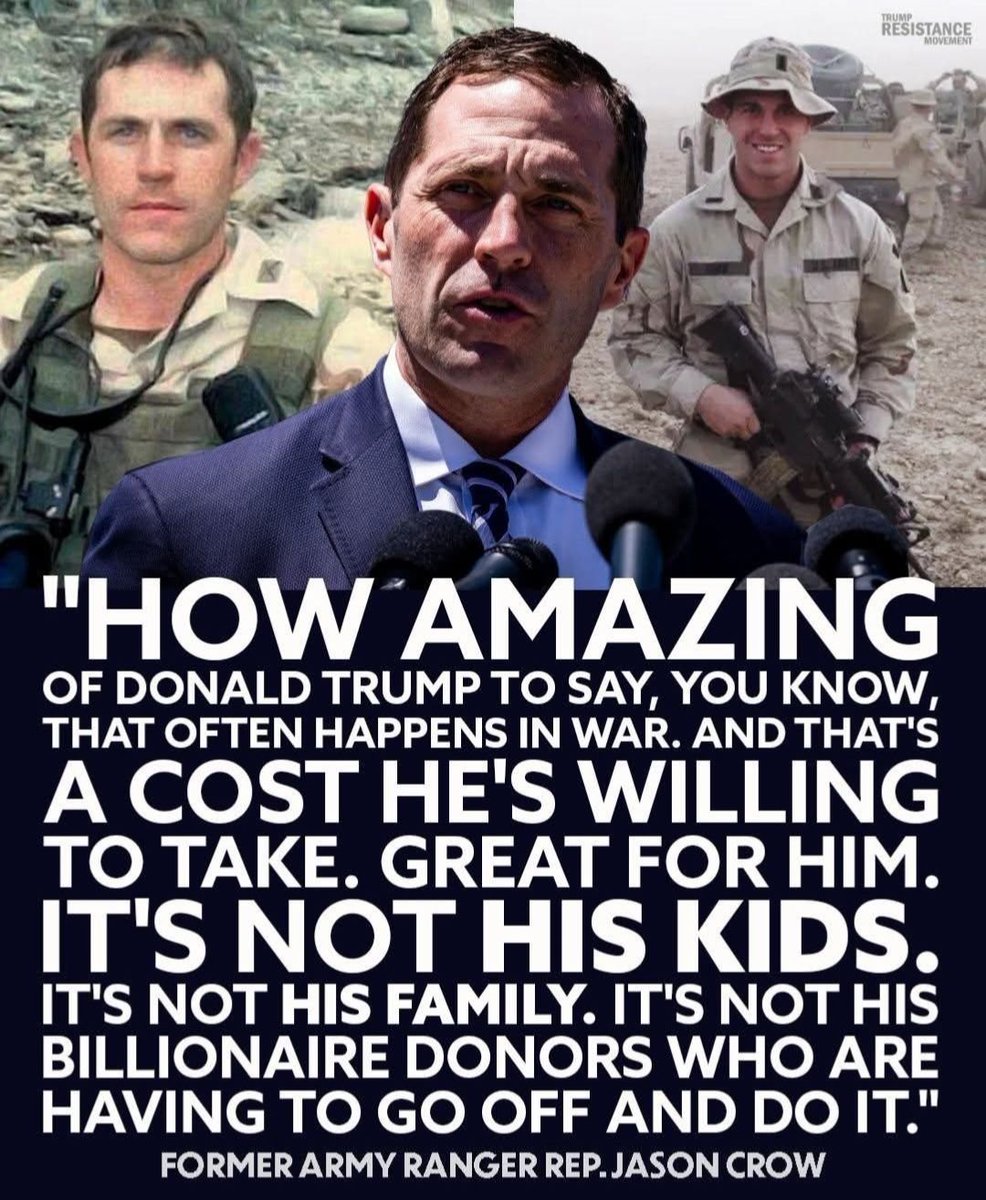 Donald called our Troops suckers and loser because he knows billionaires use them like cattle now.