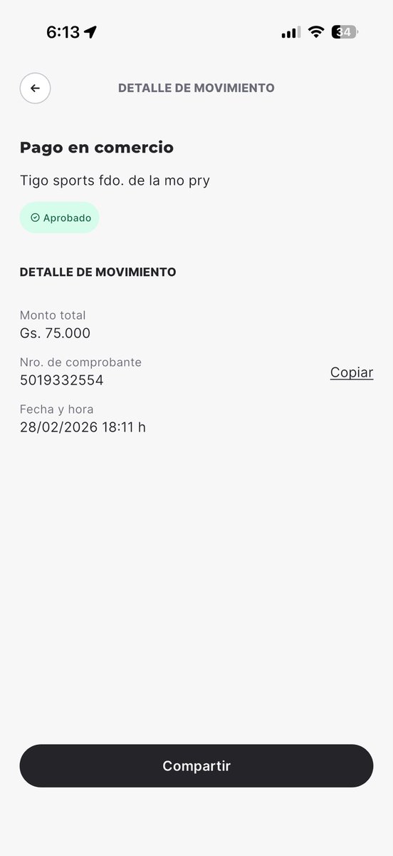franjapy79's tweet photo. @TigoSportsPY @DaRosaRuben @FranLopezBorja @diegorolcan86 Purete como me cobran el servicio pero no me deja ver y quiere que pague otra vez🙄 más mondaha imposible @TigoParaguay @sedecopy https://t.co/haA2V3BdAv