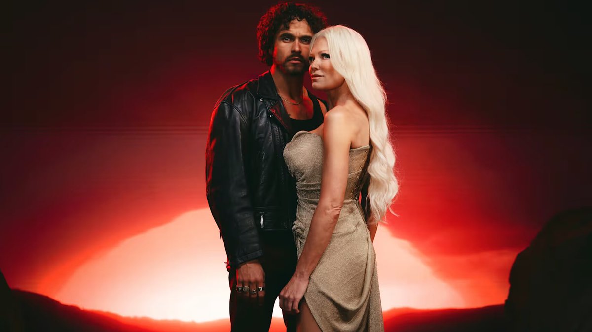 EurovisionNewZ's tweet photo. 🇫🇮 Pete Parkkonen and Linda Lampenius 
won “UMK 2026” and they will represent Finland in #Eurovision 2026 with the song "Liekinheitin". https://t.co/QxeViVTYmm