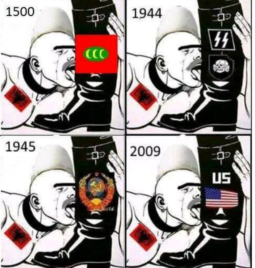 wolfvillage84's tweet photo. @BekteshiRamazan Albanians are always poppets to any great powers and they know they will not ever be attacked. https://t.co/dJhVrij3uf