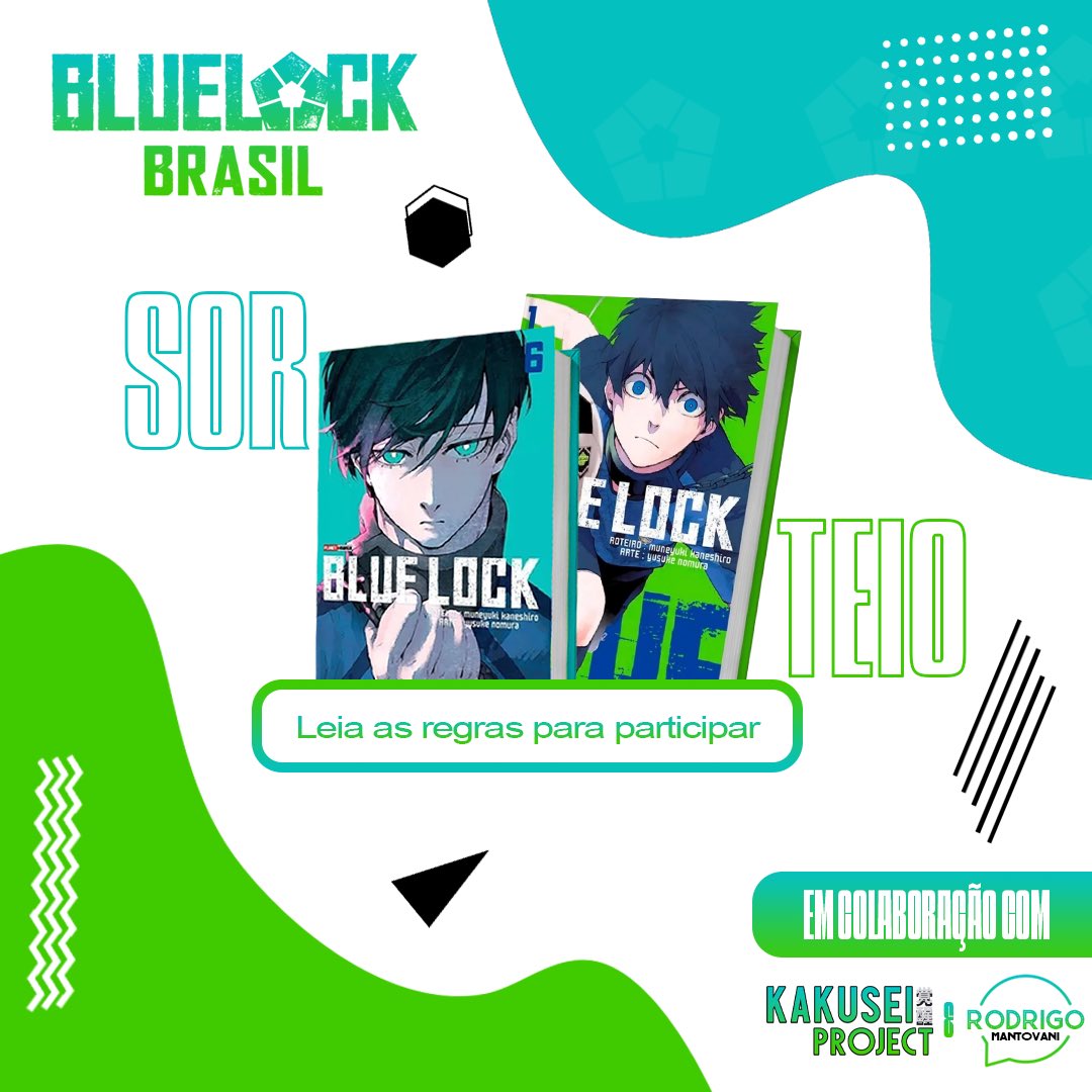 KakuseiProject's tweet photo. Sorteio Especial Blue Lock! 

Serão 3 vencedores, e cada um poderá escolher 1 volume de Blue Lock, conforme disponibilidade na Panini ou Amazon.

Requisitos:
• Seguir o @Rodrigo_guiN e a @BlueLockBr 
• Curtir e dar RT nesse post 
• Marcar um amigo aqui nos comentários

Resultado: 16/03 
Boa sorte, egoístas! 🧩