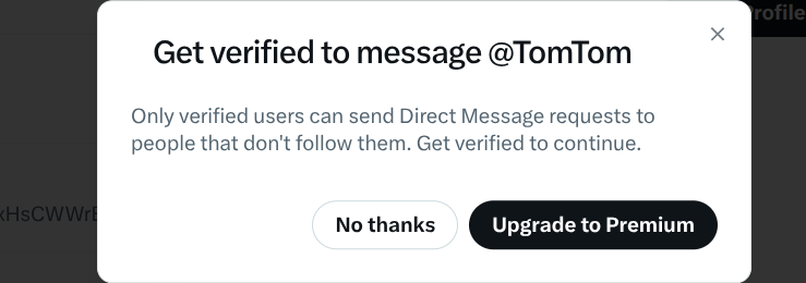 StuWitton's tweet photo. @TomTom Hi @TomTom - I am following your X accounts but I am still not able to send you a DM. I bought a ‘TomTom Go Superior 7in Premium Pack’ and it is not holding a charge despite me carrying out all the troubleshooting and replacing the mount charger https://t.co/4QKb3q3uRR