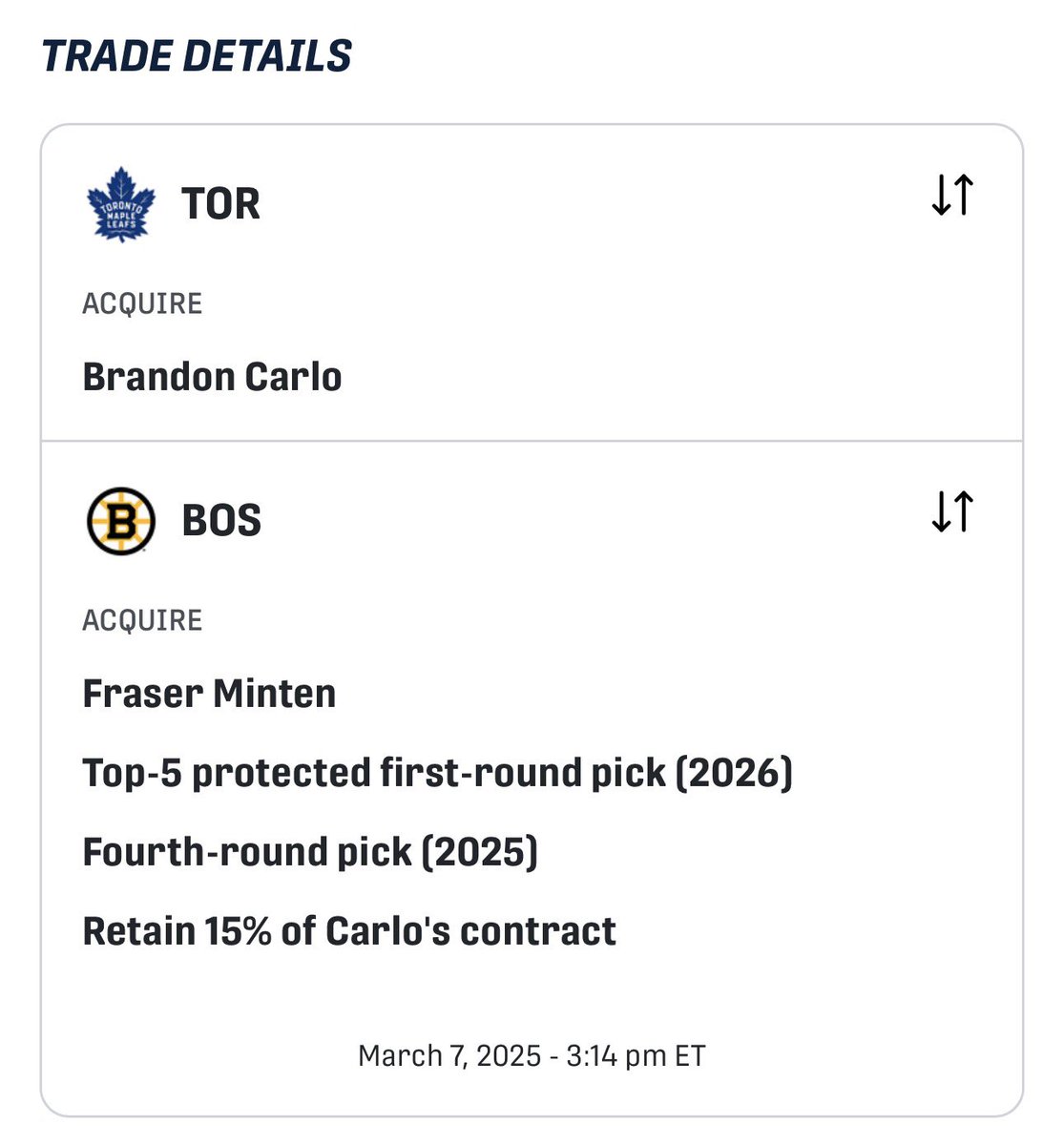 Leafs Papi tweet media