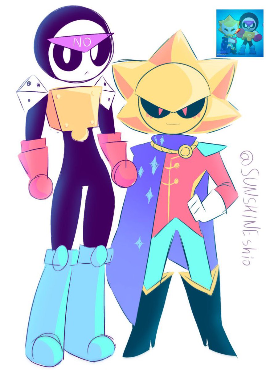 SUNSHINEshio's tweet photo. Meeple and Sirius #brawlstars #art #siriusbrawlstars https://t.co/r5m0YAdGe0
