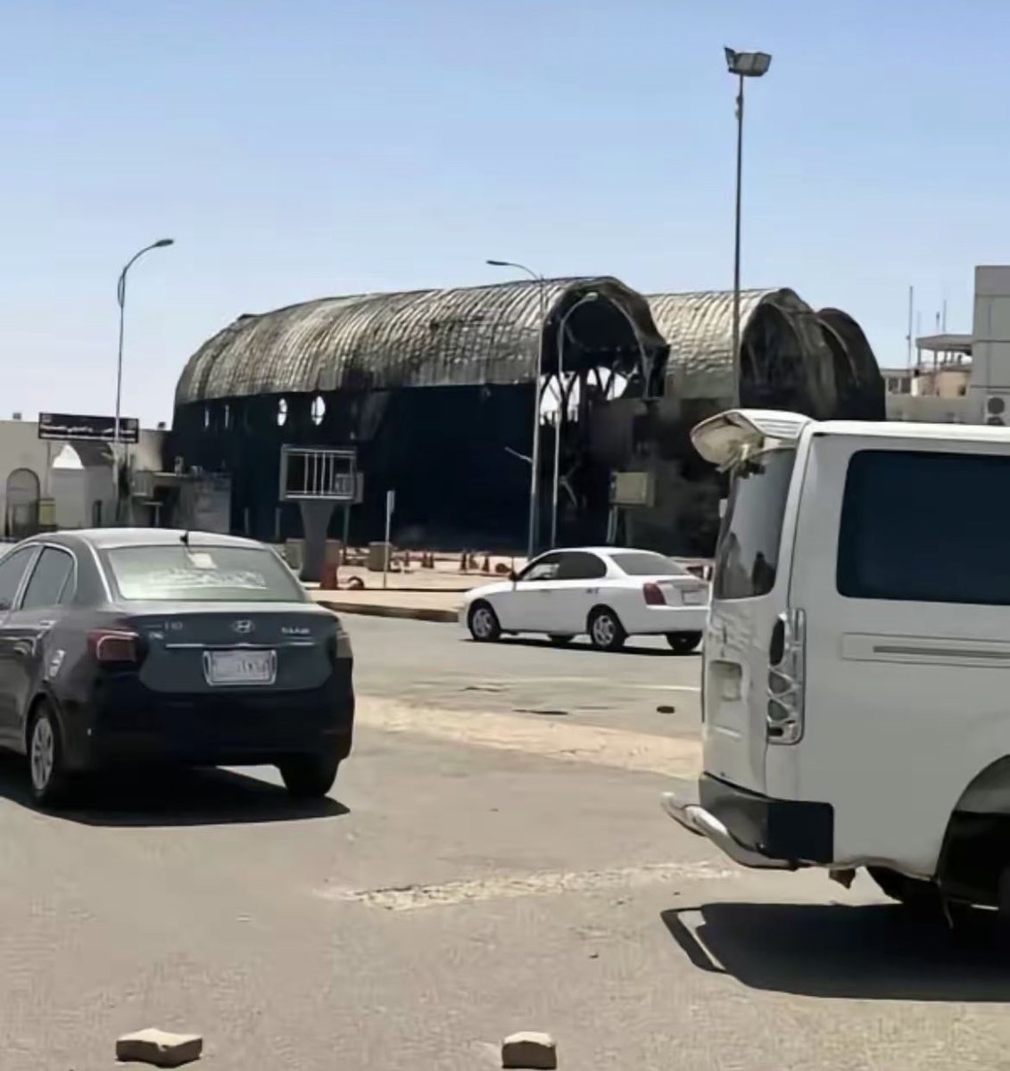 ghayo0da's tweet photo. What the UAE funded RSF did to our international airport in our capital city… 

Now look at how theirs was attacked too. 

Karmas a bitch. https://t.co/GfmvIbhMr8
