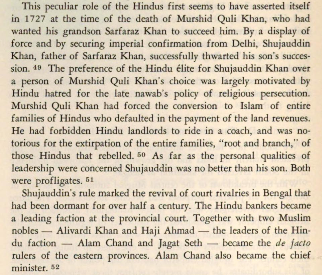 viprabuddhi's tweet photo. > Hindus should not feel sad about these Shias, considering the nasty things they were doing in India when they had power

> Shi'ism was on the verge of collapse in 18th century, but was subsequently revived because of Hindu money

> Shias of Awadh siphoned off money from Hindus in Awadh to fund projects in Iraq that led to revival of Shi'ism

> These Shias played the most important role in conversion of places like Sindh + Kashmir into being Muslim majority

> Murshidabad is named after Murshid Quli Khan, a Brahmin who was forcibly converted to Shi'ism as a child by these Shias.