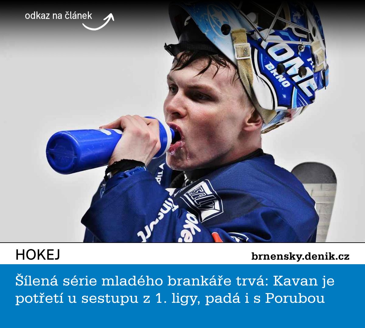 I tohle jsou zkušenosti... i když je jasné, že by si je Honza Kavan nejraději odpustil. brnensky.denik.cz/hokej_region/h…