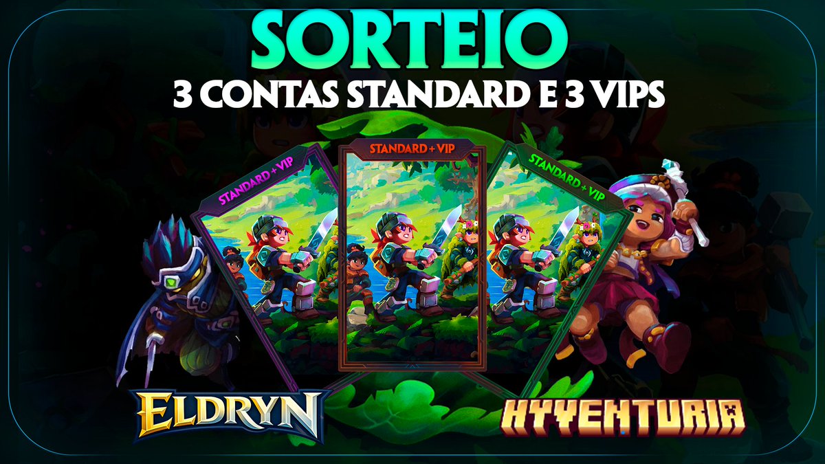 Para comemorar a nova fase do nosso servidor Eldryn, vamos sortear 3 contas Standard de Hytale e 3 VIPs no servidor, participem e boa sorte! 🍀

Regras no Discord: discord.gg/r3RQHHARcR