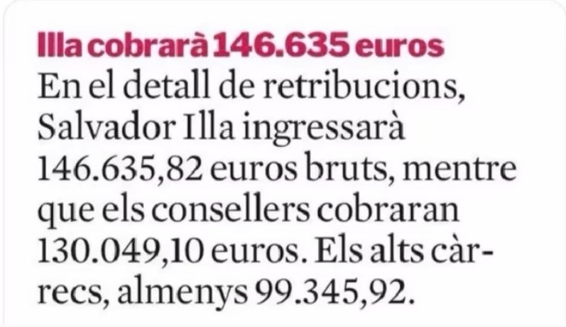 Ho veieu com si es pot pujar un sou 6.000€ d'un dia per l'altre i de qui menys ho necessita.