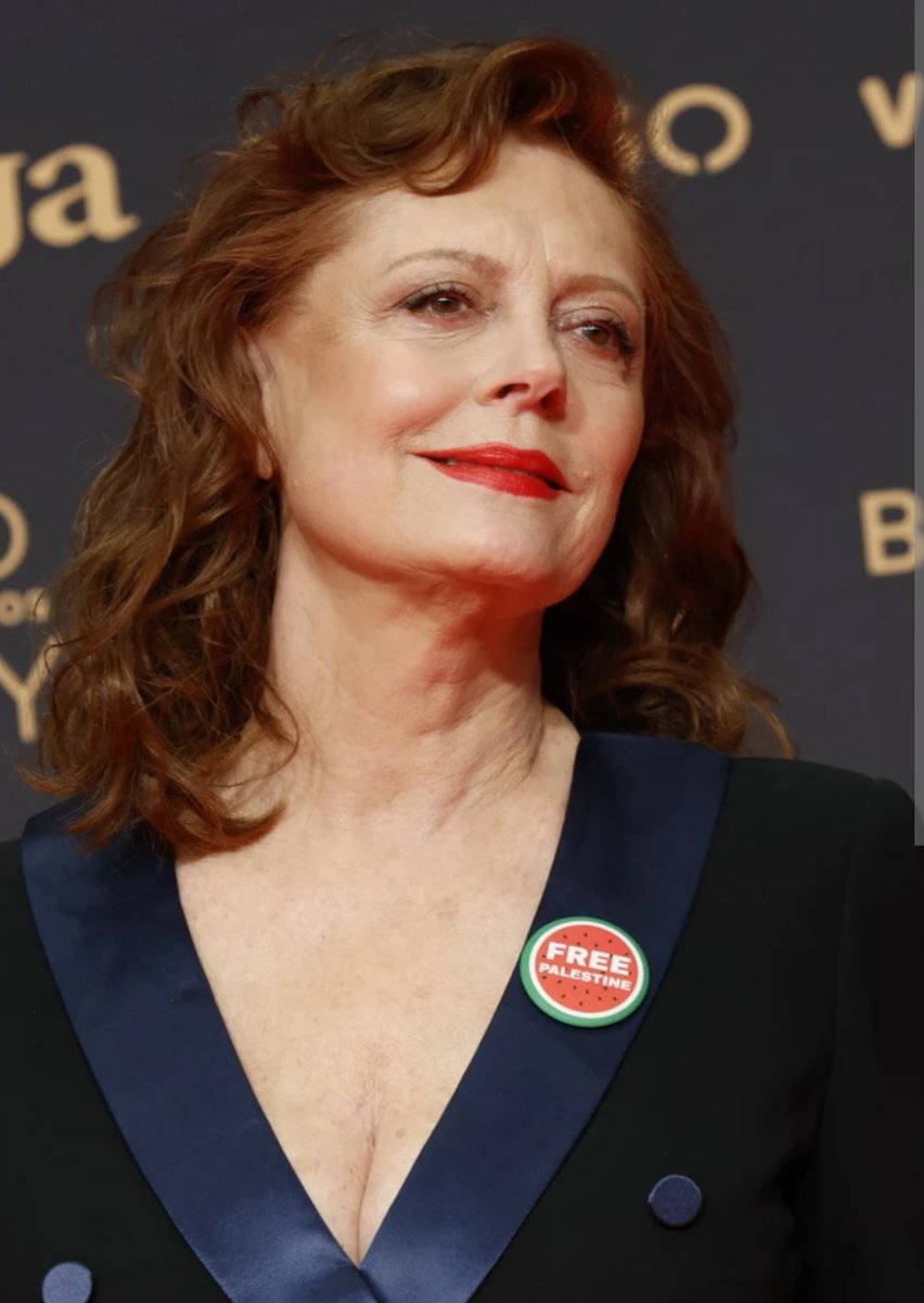 Susan Sarandon con el pin oficial de la gala de los Goya "Free Palestine"

La estupidez de la izquierda no tiene fronteras