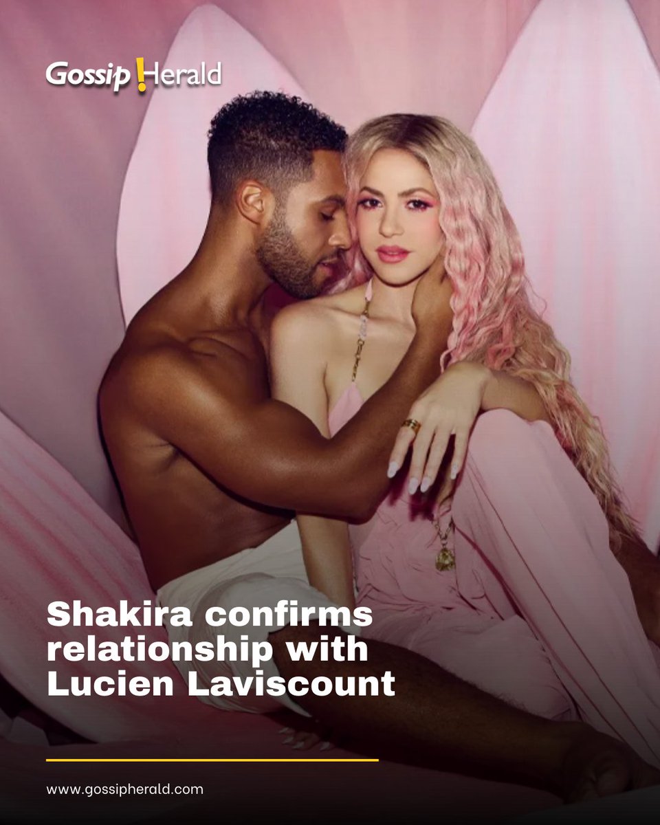 Gossip_Herald's tweet image. Pop superstar Shakira has officially confirmed her relationship with british actor lucien laviscount — best known for his role in “Emily in Paris” — after the pair were spotted together following work on her latest music project.

#EntertainmentUpdate #TrendingNow #gossipherald