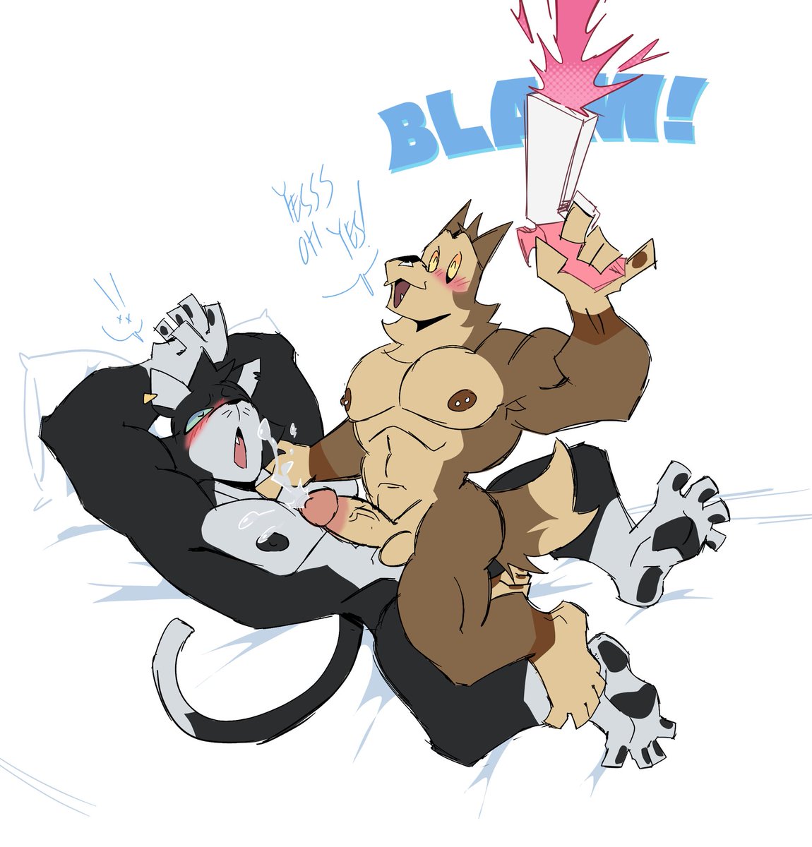 BiggBadStarWolf's tweet photo. Here's how they celebrate! �� (thank you for 10K on here!! ✨) https://t.co/JRzJ1kMvUG