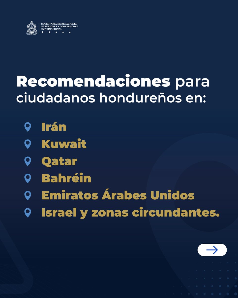 𝗣𝗿𝗼𝗻𝘂𝗻𝗰𝗶𝗮𝗺𝗶𝗲𝗻𝘁𝗼 𝗢𝗳𝗶𝗰𝗶𝗮𝗹 

𝗟𝗮 𝗥𝗲𝗽ú𝗯𝗹𝗶𝗰𝗮 𝗱𝗲 𝗛𝗼𝗻𝗱𝘂𝗿𝗮𝘀 𝗲𝘅𝗽𝗿𝗲𝘀𝗮 𝘀𝘂 𝗽𝗿𝗼𝗳𝘂𝗻𝗱𝗮 𝗽𝗿𝗲𝗼𝗰𝘂𝗽𝗮𝗰𝗶ó𝗻 𝗮𝗻𝘁𝗲 𝗹𝗮 𝗲𝘀𝗰𝗮𝗹𝗮𝗱𝗮 𝗱𝗲 𝘁𝗲𝗻𝘀𝗶𝗼𝗻𝗲𝘀 𝗲𝗻 𝗠𝗲𝗱𝗶𝗼 𝗢𝗿𝗶𝗲𝗻𝘁𝗲, 𝗽𝗼𝗿 𝗹𝗼 𝗾𝘂𝗲 𝗿𝗲𝗮𝗳𝗶𝗿𝗺𝗮