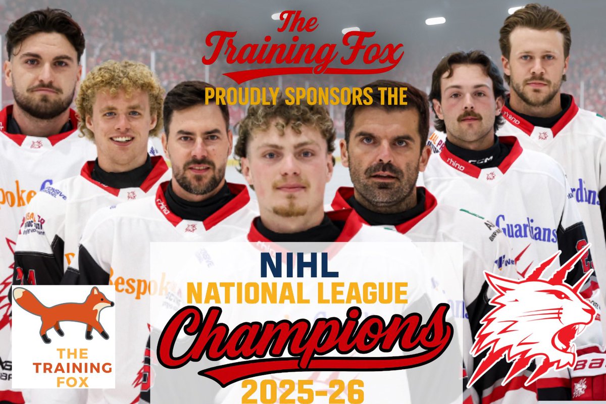 trainingfoxEyHS's tweet photo. 🏆#NIHLNationalLeagueChampions

Our Bespoke Guardians Swindon Wildcats have done it!!! 

#Congrations to everyone involved with the club, the management, the players, fellow sponsors and fans! 

What a season!  

We are #PROUD to sponsor this #Amazing club!!! 

#FoxWildcatFamily https://t.co/XRwlhczLff
