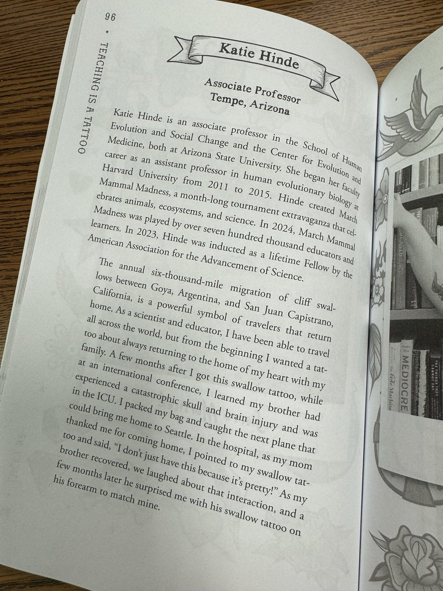 youarepoetryedu's tweet photo. Educators! I’m so proud that @Mammals_Suck is one of the tattooed educators celebrated in the #TeachingIsATattoo resource &amp; activity book &amp; wanted to give a shoutout as we head into  #2026MMM ! March Mammal Madness is anepic learning experience! 

https://t.co/Muke643qNb
#tlap https://t.co/OdRdquYNrV